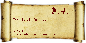 Moldvai Anita névjegykártya
